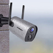 Load image into Gallery viewer, Wireless Outdoor WiFi Security Camera, Rechargeable Battery-Powered Home Security Camera, 1080P Night Vision/Waterproof, PIR Motion Detection, 2-Way Audio, Compatible with Cloud Storage/SD Slot