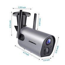 Load image into Gallery viewer, Wireless Outdoor WiFi Security Camera, Rechargeable Battery-Powered Home Security Camera, 1080P Night Vision/Waterproof, PIR Motion Detection, 2-Way Audio, Compatible with Cloud Storage/SD Slot