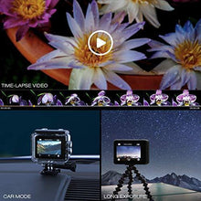 Load image into Gallery viewer, Campark X35 Action Camera 4K 24MP Wi-Fi Underwater Waterproof Camera 40M with Dual Screen, EIS, Sony Sensor, 170° Wide Angle Sports Camera 4X Zoom PC Webcam with 2 Batteries and Mounting Kits