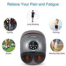Load image into Gallery viewer, CINCOM Foot Massager with Heat & Air Compression for Foot Deep Shiatsu Kneading Massage with 3 Intensities 2 Modes Auto-Off Timer for Relax
