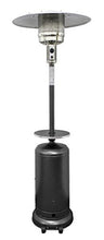 Load image into Gallery viewer, Hiland HLDS01-WCBT 48,000 BTU Propane Patio Heater w/Wheels and Table, Large, Hammered Silver