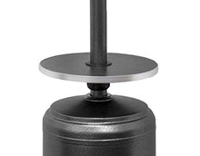 Load image into Gallery viewer, Hiland HLDS01-WCBT 48,000 BTU Propane Patio Heater w/Wheels and Table, Large, Hammered Silver