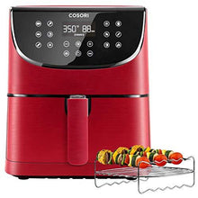 Load image into Gallery viewer, COSORI Air Fryer(100 Recipes, Rack & 4 Skewers) Oilless Oven Cooker 13 Functions, Preheat & Shake Reminder, LED Touch Screen, 3.7 QT, Digital-Burgundy Red