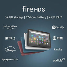 Load image into Gallery viewer, Fire HD 8 tablet, 8" HD display, 32 GB, designed for portable entertainment, Black