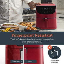 Load image into Gallery viewer, COSORI Air Fryer(100 Recipes, Rack & 4 Skewers) Oilless Oven Cooker 13 Functions, Preheat & Shake Reminder, LED Touch Screen, 3.7 QT, Digital-Burgundy Red