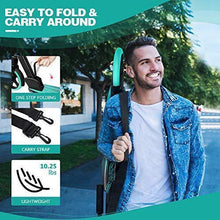 Load image into Gallery viewer, Beleev V5 Scooters for Kids 8 Years and Up , Foldable Kick Scooter 2 Wheel, Quick-Release Folding System, Shock Absorption Mechanism, Large 200mm Wheels Scooters for Adults Teens (Aqua)