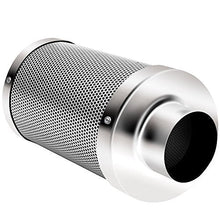 Load image into Gallery viewer, iPower 4 Inch 190 CFM Duct Inline Fan with 4" Filter 8 Feet Ducting Combo for Grow Tent Ventilation, Silver