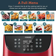 Load image into Gallery viewer, COSORI Air Fryer(100 Recipes, Rack & 4 Skewers) Oilless Oven Cooker 13 Functions, Preheat & Shake Reminder, LED Touch Screen, 3.7 QT, Digital-Burgundy Red