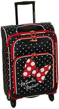 Load image into Gallery viewer, American Tourister Disney Softside Luggage with Spinner Wheels, Minnie Mouse Red Bow, Carry-On 21-Inch