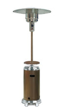 Load image into Gallery viewer, Hiland HLDS01-SSHGT 48,000 BTU Propane Patio Heater with Wheels and Table, Large, Hammered Bronze/SS