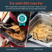 Load image into Gallery viewer, COSORI Air Fryer(100 Recipes, Rack & 4 Skewers) Oilless Oven Cooker 13 Functions, Preheat & Shake Reminder, LED Touch Screen, 3.7 QT, Digital-Burgundy Red