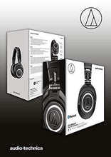 Load image into Gallery viewer, Audio-Technica ATHM50XBT Wireless Bluetooth Over-Ear Headphones, Black