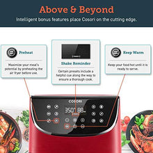 Load image into Gallery viewer, COSORI Air Fryer(100 Recipes, Rack & 4 Skewers) Oilless Oven Cooker 13 Functions, Preheat & Shake Reminder, LED Touch Screen, 3.7 QT, Digital-Burgundy Red