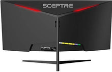 Load image into Gallery viewer, Sceptre 30-inch Curved Gaming Monitor 21:9 2560x1080 Ultra Wide Ultra Slim HDMI DisplayPort up to 200Hz Build-in Speakers, Metal Black (C305B-200UN1)