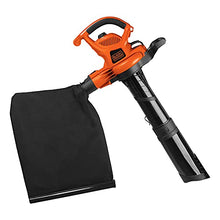 Load image into Gallery viewer, BLACK+DECKER 3-in-1 Electric Leaf Blower, Leaf Vacuum/Mulcher, Corded, 12-Amp (BV6600)