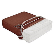 Load image into Gallery viewer, Classic Accessories Montlake Water-Resistant 21 x 21 x 5 Inch Square Outdoor Seat Cushion, Patio Furniture Chair Cushion, Heather Henna Red