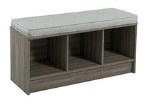 Load image into Gallery viewer, ClosetMaid 3258 Cubeicals 3-Cube Storage Bench, 14.01 x 35.27 x 18.5 inches, Natural Gray