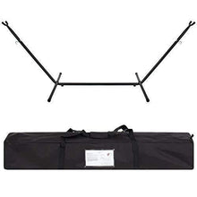 Load image into Gallery viewer, Best ChoiceProducts Double Hammock with Space Saving Steel Stand Includes Portable Carrying Case, Red