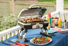 Load image into Gallery viewer, Cuisinart CGG-180TS Petit Gourmet Portable Tabletop Gas Grill, Stainless Steel