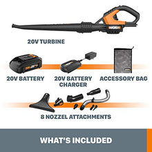 Load image into Gallery viewer, WORX WG545.1 20V Power Share AIR Cordless Leaf Blower & Sweeper