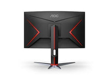 Load image into Gallery viewer, AOC CQ27G2 27" Super Curved Frameless Gaming Monitor QHD 2K, 1500R Curved VA, 1ms, 144Hz, FreeSync, Height adjustable, 3-Year Zero Dead Pixel Guarantee