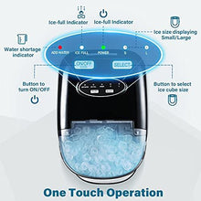 Load image into Gallery viewer, FREE VILLAGE Ice Maker Machine for Countertop, Portable Ice Cube Makers, Make 26 lbs ice in 24 hrs,Ice Cube Ready in 5-8 Mins with Ice Scoop and Basket for Home/Office/Bar