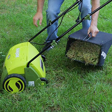Load image into Gallery viewer, Sun Joe AJ801E 13 in. 12 Amp Electric Scarifier + Lawn Dethatcher w/Collection Bag, Green