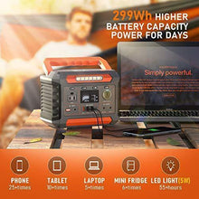 Load image into Gallery viewer, PROGENY 300W Portable Power Station, 299Wh Backup Battery with AC Outlet, Regulated DC 12V, USB-C and Wireless Charging Solar Generators for Camping CPAP Emergency Home Outdoor RV Van