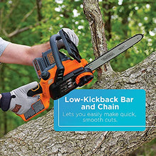 Load image into Gallery viewer, BLACK+DECKER 20V MAX* Cordless Chainsaw Kit, 10-Inch (LCS1020)