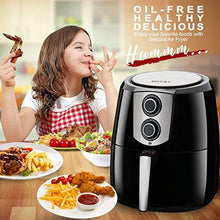 Load image into Gallery viewer, Secura Air Fryer XL 5.5 Quart 1800-Watt Electric Hot Air Fryers Extra Large Oven Nonstick Cooker for Healthy Oil-free Low Fat Cooking with Automatic Timer and Temperature Control, Bonus Food Divider