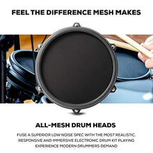Load image into Gallery viewer, Alesis Drums Nitro Mesh Kit - Eight Piece All Mesh Electronic Drum Kit With Super Solid Aluminum Rack, 385 Sounds, 60 Play Along Tracks, Connection Cables, Drum Sticks & Drum Key Included