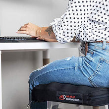 Load image into Gallery viewer, Air Seat Innovations Seat Cushion: Office Chair, Wheelchair, Car or Truck Driver Seat Pad - Lower Back, Coccyx and Sciatica Pain Relief, 18” x 16”