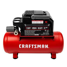 Load image into Gallery viewer, Craftsman Air Tools, 2 Gallon Portable Air Compressor 1/3 HP Oil-Free Max 125 PSI Pressure, Hot dog, Model: CMXECXA0200243