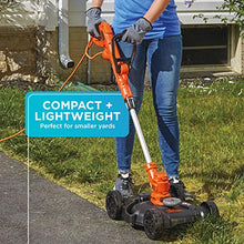 Load image into Gallery viewer, BLACK+DECKER Electric Lawn Mower, String Trimmer, Edger, 3-in-1, Corded (BESTA512CM)