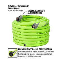 Load image into Gallery viewer, Flexzilla HFZG5100YWS Garden Hose, 5/8" (inches) x 100' (feet), ZillaGreen w/SwivelGrip