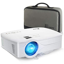 Load image into Gallery viewer, Eviciv Mini WiFi Projector, 1080P and 120'' Display Supported, Portable Movie Projector, Synchronize Smartphone Screen by WiFi/USB Cable, Compatible with TV Stick, PS4, VGA, TF, AV and USB