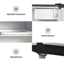 Load image into Gallery viewer, Midea WHS-65LB1 Compact Single Reversible Door Refrigerator, 1.6 Cubic Feet(0.045 Cubic Meter), Black