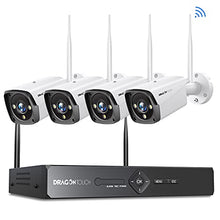 Load image into Gallery viewer, 3MP Security Camera Outdoor, Dragon Touch 8CH NVR 4pcs Wireless Security Cameras System with Color Night Vision, Cameras for Home Security, AI Human Detection, Remote Access, Waterproof, No Hard Disk
