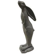 Load image into Gallery viewer, EMSCO Group Whimsical Rabbit Statue – Natural Granite Appearance – Made of Resin – Lightweight – 29” Height