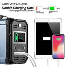Load image into Gallery viewer, 300W Solar Generator, FlashFish 60000mAh Portable Power Station Camping Potable Generator, CPAP Battery Recharged by Solar Panel/Wall Outlet/Car, 110V AC Out/DC 12V /QC USB Ports for CPAP Camp Travel