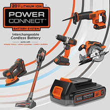 Load image into Gallery viewer, BLACK+DECKER 20V MAX* String Trimmer / Edger and Sweeper Combo Kit, 10-Inch (LCC221)