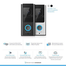 Load image into Gallery viewer, Amcrest 1080P Video Doorbell Camera Pro, Outdoor Smart Home 2.4GHz WiFi Doorbell Camera (Wired Power), MicroSD Card, PIR Motion Detect, RTSP, IP55 Weatherproof, 2-Way Audio, 140º Wide-Angle AD110