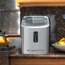 Load image into Gallery viewer, Frigidaire EFIC103-AMZ-SC Counter Top Maker with Over-Sized Ice Bucket, Stainless Steel, Self Cleaning Function, Heavy Duty, Stainless
