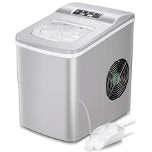 Load image into Gallery viewer, AGLUCKY Countertop Ice Maker Machine, Portable Ice Makers Countertop, Make 26 lbs ice in 24 hrs,Ice Cube Rready in 6-8 Mins with Ice Scoop and Basket
