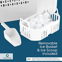 Load image into Gallery viewer, Countertop Ice Maker Machine Portable, Self Cleaning Function, Mini Ice Makers, Make 26 lbs ice in 24 hrs, Ice Cubes Ready in 6-8 Mins with Ice Scoop and Basket for Home/Office/Bar
