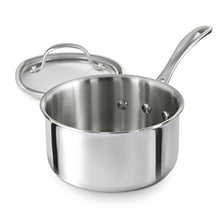 Load image into Gallery viewer, Calphalon Tri-Ply Stainless Steel 1-1/2-Quart Sauce Pan with Cover
