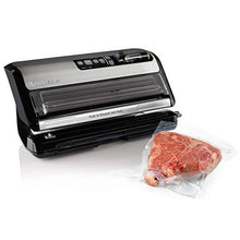 Load image into Gallery viewer, FoodSaver FM5200 2-in-1 Automatic Vacuum Sealer Machine with Express Bag Maker | Safety Certified | Silver, 9.3 x 17.6 x 9.6 inches
