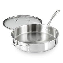 Load image into Gallery viewer, Calphalon Tri-Ply Stainless Steel 5-Quart Saute Pan with Cover
