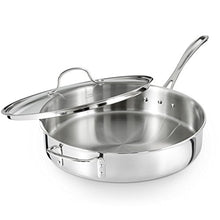 Load image into Gallery viewer, Calphalon Tri-Ply Stainless Steel 5-Quart Saute Pan with Cover
