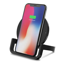 Load image into Gallery viewer, Belkin Boost Up Wireless Charging Stand 10W - Qi Wireless Charger for iPhone 11, 11 Pro, 11 Pro Max, Xs, XS Max, XR/Samsung Galaxy S9, S9+, Note9 / LG, Sony and More (Black) (F7U052dqBLK)
